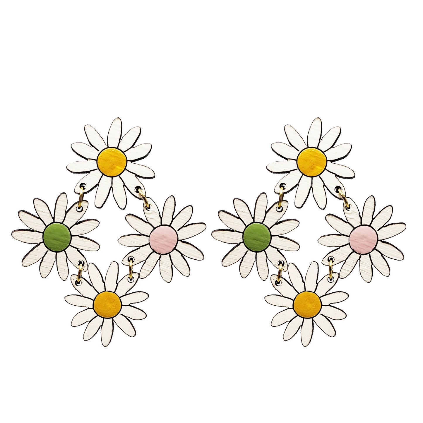 Colorful Daisy Chain Earrings