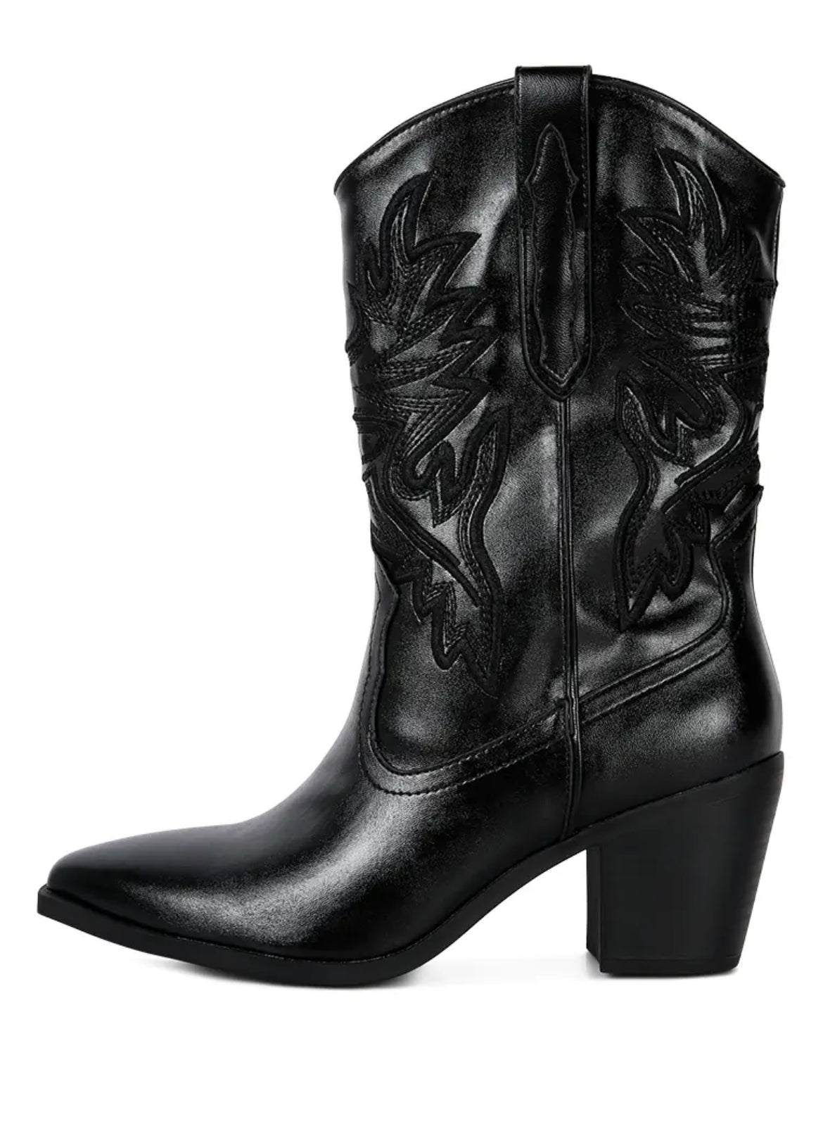 Vegan Cowgirl Western Ankle Boot