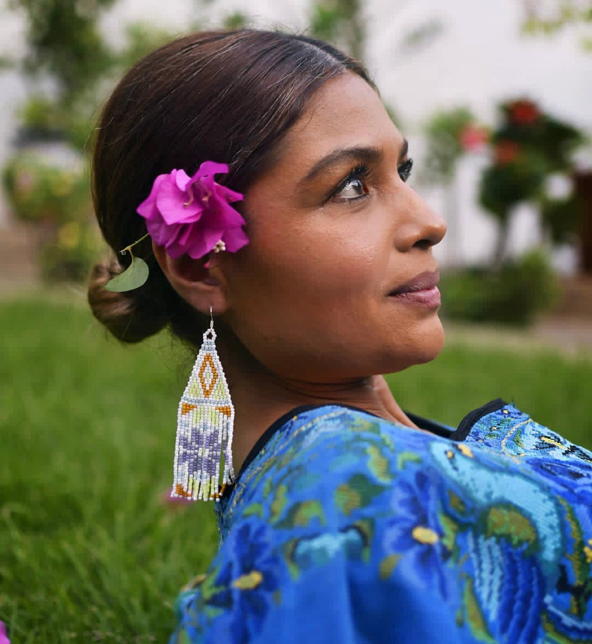 Puebla Beaded Earrings Mother Sierra