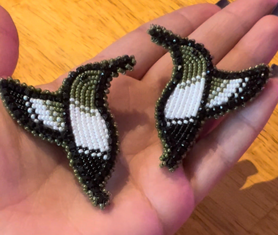 Hummingbird Huitzilopochtli Chuparosa Earrings Aretes
